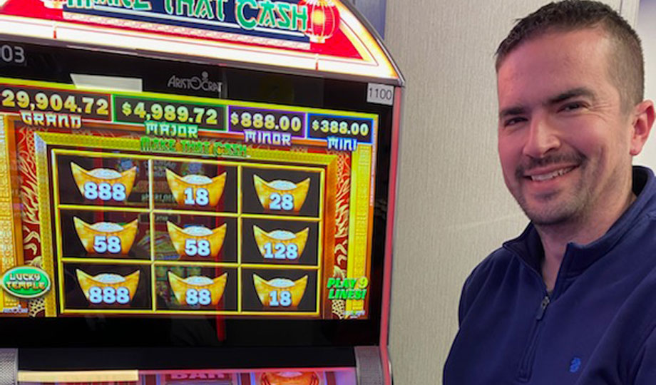 Jackpot winner, Chad, won $6,576 at Two Kings Casino