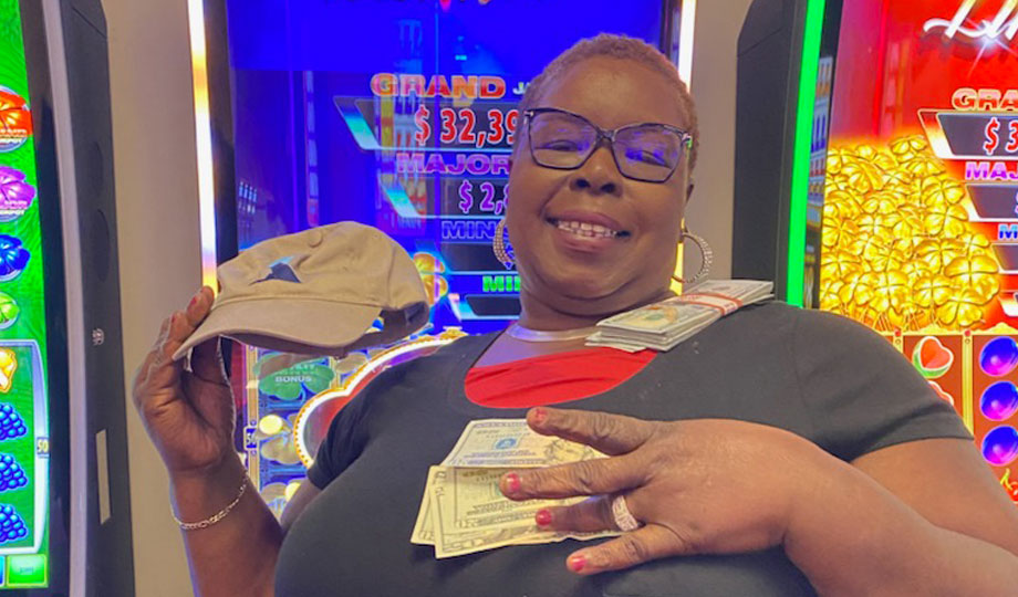 Jackpot winner, Lillie, won $5,100 at Two Kings Casino