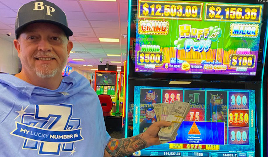 Jackpot winner, Claman, won $14,483.37 at Two Kings Casino