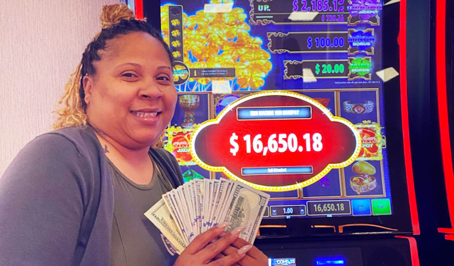 Jackpot winner, Felicia, won $16,650.18 at Two Kings Casino