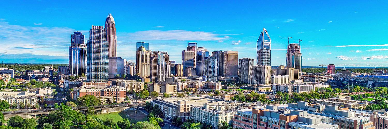 Downtown Charlotte, NC, short drive to Two Kings Casino