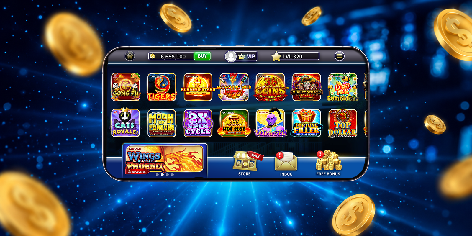 Check the Two kings casino app